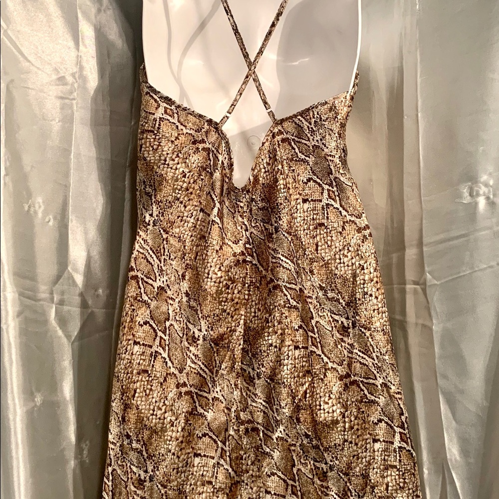 Avon Intimates Snakeskin Print Babydoll Large - Picture 4 of 6